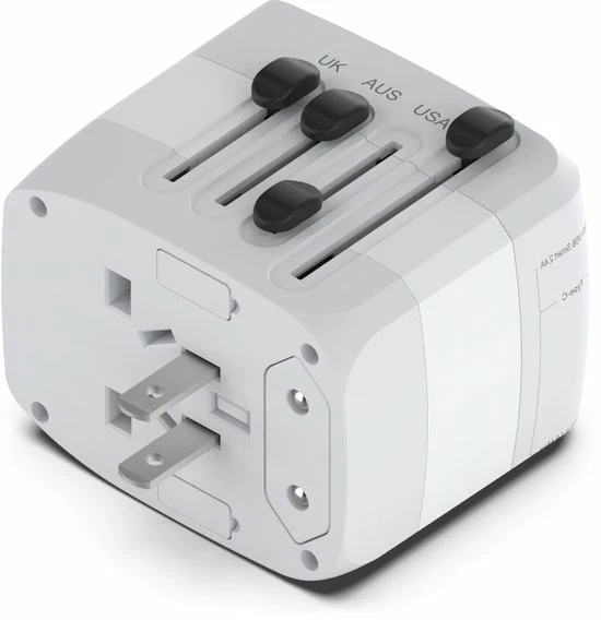 Flash-uitverkoop ???? Ar202 Universele Wereldstekker Met 4 USB-C En USB Poorten - Internationale Reisstekker Voor 150+ Landen - EU - Engeland (UK) - Amerika (USA) - Australië - Azië - Zuid Amerika - Reis Adapter - Wereld Stekker - Oplader – Wit ???? 14 Flash-uitverkoop ???? Ar202 Universele Wereldstekker Met 4 USB-C En USB Poorten - Internationale Reisstekker Voor 150+ Landen - EU - Engeland (UK) - Amerika (USA) - Australië - Azië - Zuid Amerika - Reis Adapter - Wereld Stekker - Oplader – Wit ???? - Afbeelding 12