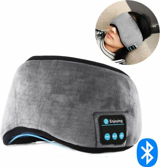 Uitgang ???? HMerch – Slaapmasker Bluetooth – Slaapmaskers – Verstelbaar / Elastisch – Draadloos – Koptelefoon - Meditatie / Affirmaties / Slapen / Vliegen / Relaxen – Grijs ???? 3 Uitgang ???? HMerch – Slaapmasker Bluetooth – Slaapmaskers – Verstelbaar / Elastisch – Draadloos – Koptelefoon - Meditatie / Affirmaties / Slapen / Vliegen / Relaxen – Grijs ????