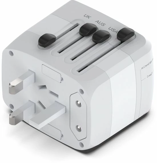 Flash-uitverkoop ???? Ar202 Universele Wereldstekker Met 4 USB-C En USB Poorten - Internationale Reisstekker Voor 150+ Landen - EU - Engeland (UK) - Amerika (USA) - Australië - Azië - Zuid Amerika - Reis Adapter - Wereld Stekker - Oplader – Wit ???? 13 Flash-uitverkoop ???? Ar202 Universele Wereldstekker Met 4 USB-C En USB Poorten - Internationale Reisstekker Voor 150+ Landen - EU - Engeland (UK) - Amerika (USA) - Australië - Azië - Zuid Amerika - Reis Adapter - Wereld Stekker - Oplader – Wit ???? - Afbeelding 11