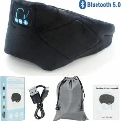 Alternative view of Nieuw ???? Jumalu Slaapmasker Met Geluid - Slaapmasker Met Ingebouwde Oplaadbare Bluetooth Speakers | Koptelefoon | Hoofdtelefoon | Oogmasker Slaap | Sleeping Headphone | Zwart ????