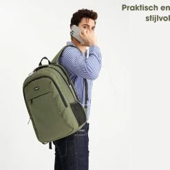 Nieuw ???? Kono Rugzak XL - Schooltas - 17,3 Inch Laptop Rugtas - Dames/Heren - 36L - Waterafstotend - Groen ✔️ 17 Nieuw ???? Kono Rugzak XL - Schooltas - 17,3 Inch Laptop Rugtas - Dames/Heren - 36L - Waterafstotend - Groen ✔️ -Samsonite Winkel 550x574 6
