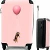 Hete verkoop ✨ MuchoWow® Koffer - Teckel Zweeft Omhoog Door Een Ballon - Past Binnen 55x40x20 Cm En 55x35x25 Cm - ???? Handbagage - Trolley - Fotokoffer - Cabin Size - Print ???? -Samsonite Winkel 550x575 5