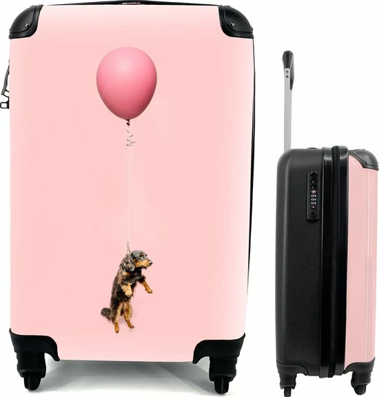 Hete verkoop ✨ MuchoWow® Koffer - Teckel Zweeft Omhoog Door Een Ballon - Past Binnen 55x40x20 Cm En 55x35x25 Cm - ???? Handbagage - Trolley - Fotokoffer - Cabin Size - Print ???? 3 Hete verkoop ✨ MuchoWow® Koffer - Teckel Zweeft Omhoog Door Een Ballon - Past Binnen 55x40x20 Cm En 55x35x25 Cm - ???? Handbagage - Trolley - Fotokoffer - Cabin Size - Print ????