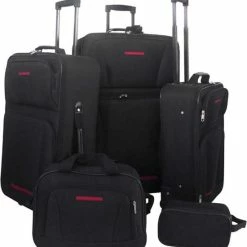 Goedkoop ⭐ VidaXL Reisbagage Set Zwart 5-delig ????