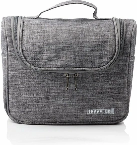 Beste deal ???? Merkloos Decopatent® Ophangbare Toilettas Met Haak - Dames & Heren - Travel Bag Organizer - Waterdichte Reis Tas - Mannen & Vrouwen - Grijs ???? 5 Beste deal ???? Merkloos Decopatent® Ophangbare Toilettas Met Haak - Dames & Heren - Travel Bag Organizer - Waterdichte Reis Tas - Mannen & Vrouwen - Grijs ???? - Afbeelding 3
