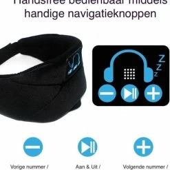Nieuw ???? Jumalu Slaapmasker Met Geluid - Slaapmasker Met Ingebouwde Oplaadbare Bluetooth Speakers | Koptelefoon | Hoofdtelefoon | Oogmasker Slaap | Sleeping Headphone | Zwart ???? -Samsonite Winkel 550x587 1