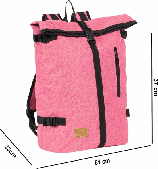 Goedkoop ???? New Rebels® Heaven - Rugtas - Roze - 13.313121087.9 - 31x15x53cm - Rugzak / ???? Backpack ???? 4 Goedkoop ???? New Rebels® Heaven - Rugtas - Roze - 13.313121087.9 - 31x15x53cm - Rugzak / ???? Backpack ???? - Afbeelding 2