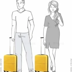 Hete verkoop ???? American Tourister Reiskoffer - Airconic Spinner 55/20 Tsa (Handbagage) Lemondrop ???? -Samsonite Winkel 550x588 2