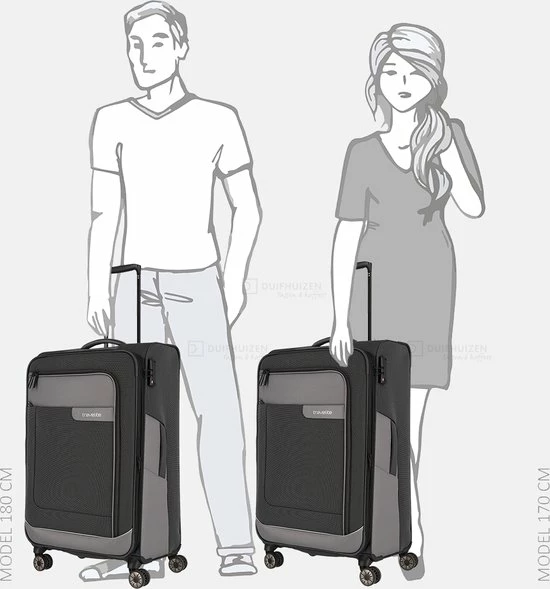 Goedkoop ???? Travelite Zachte Koffer / Trolley / Reiskoffer - Viia - 77 Cm (XL) - Grijs ???? 9 Goedkoop ???? Travelite Zachte Koffer / Trolley / Reiskoffer - Viia - 77 Cm (XL) - Grijs ???? - Afbeelding 7