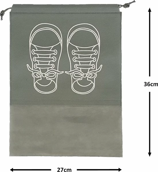 Beste Pirce ⭐ SUNMOOL Schoenenzak - Schoenentas - Schoenenzakken - Reis & Opberg Tas Voor Schoenen & Kleding - Waterafstotende Organizer Zak - Grijs - 36 X 27cm - 5Stuks ???? 4 Beste Pirce ⭐ SUNMOOL Schoenenzak - Schoenentas - Schoenenzakken - Reis & Opberg Tas Voor Schoenen & Kleding - Waterafstotende Organizer Zak - Grijs - 36 X 27cm - 5Stuks ???? - Afbeelding 2