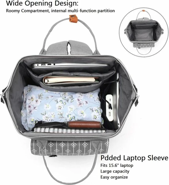 Hete verkoop ???? RJEU Laptop Rugzak 15.6 Inch Stijlvolle Computer Rugzak College School Tassen Met USB-poort Waterafstotend Casual Dagrugzak Laptoptas ???? 5 Hete verkoop ???? RJEU Laptop Rugzak 15.6 Inch Stijlvolle Computer Rugzak College School Tassen Met USB-poort Waterafstotend Casual Dagrugzak Laptoptas ???? - Afbeelding 3