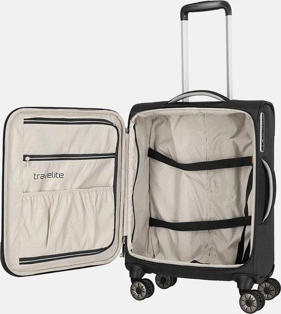 Hete verkoop ???? Travelite Miigo ???? Handbagagekoffer 55 Cm Black ???? 5 Hete verkoop ???? Travelite Miigo ???? Handbagagekoffer 55 Cm Black ???? - Afbeelding 3