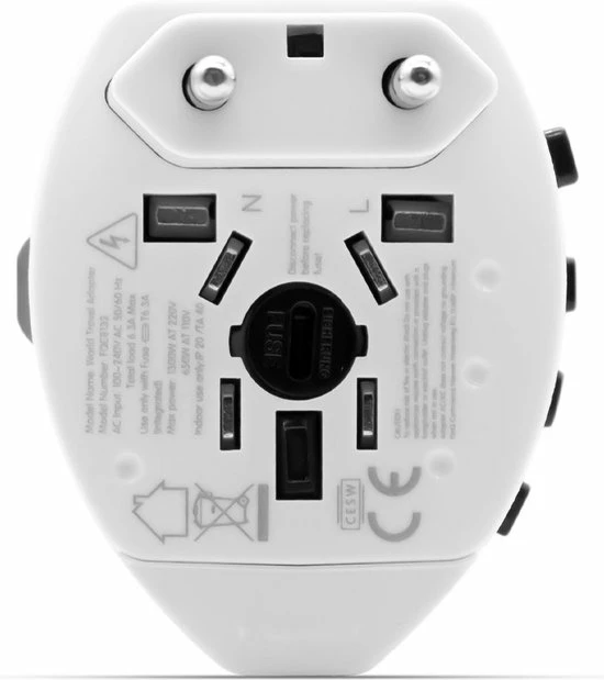 Promo ???? FlinQ Wereldreisstekker - Stopcontact Buitenland - Reisadapter EU/UK/US/AUS/AFR - Universeel ⭐ 18 Promo ???? FlinQ Wereldreisstekker - Stopcontact Buitenland - Reisadapter EU/UK/US/AUS/AFR - Universeel ⭐ - Afbeelding 16