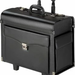 Uitgang ???? Tectake Business - Pilotenkoffer - 43 Cm - Zwart ????