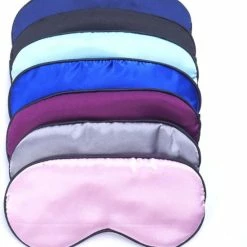 Alternative view of Nieuw ???? KELERINO. Zijden Slaapmasker - Verstelbaar - Mannen / Vrouwen - Nacht - Zwart ????
