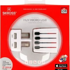 Beste recensies van ⌛ Skross - Pro Light Wereld Reisadapter & USB - Zwitserse Kwaliteit - Input Voltage 100V- 250V ????