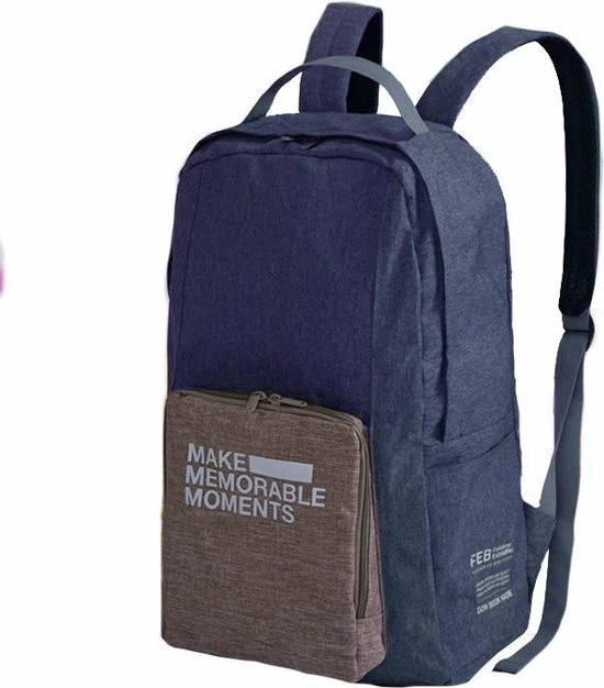 Begroting ???? Wingrepublic Reistas- Opvouwbare Opzettas-opvouwbare Rugzak- 20 L- Blauw ???? 4 Begroting ???? Wingrepublic Reistas- Opvouwbare Opzettas-opvouwbare Rugzak- 20 L- Blauw ???? - Afbeelding 2