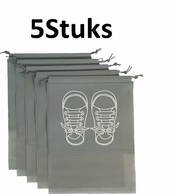 Beste Pirce ⭐ SUNMOOL Schoenenzak - Schoenentas - Schoenenzakken - Reis & Opberg Tas Voor Schoenen & Kleding - Waterafstotende Organizer Zak - Grijs - 36 X 27cm - 5Stuks ???? 3 Beste Pirce ⭐ SUNMOOL Schoenenzak - Schoenentas - Schoenenzakken - Reis & Opberg Tas Voor Schoenen & Kleding - Waterafstotende Organizer Zak - Grijs - 36 X 27cm - 5Stuks ????