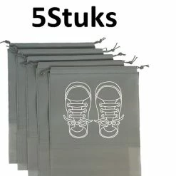 Top 10 ???? SUNMOOL Schoenenzak - Schoenentas - Schoenenzakken - Reis & Opberg Tas Voor Schoenen & Kleding - Waterafstotende Organizer Zak - Grijs - 44 X 32cm - 5Stuks ❤️