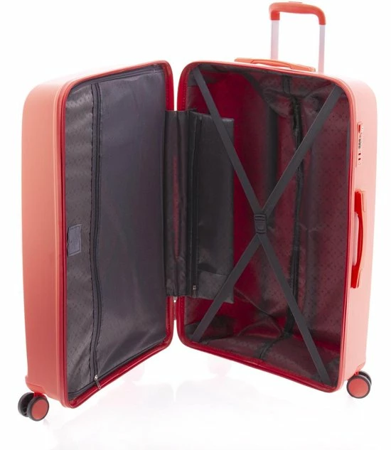 Nieuw ???? Gladiator Guess ???? Handbagage Koffer - 55 Cm - TSA Slot - Coral Rood ???? 8 Nieuw ???? Gladiator Guess ???? Handbagage Koffer - 55 Cm - TSA Slot - Coral Rood ???? - Afbeelding 6