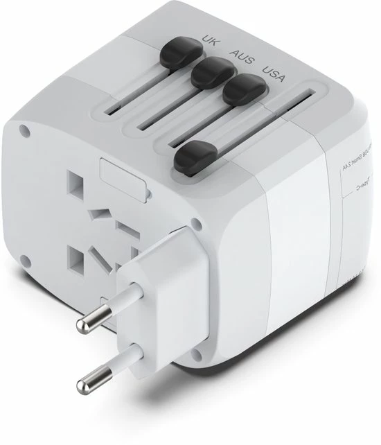 Flash-uitverkoop ???? Ar202 Universele Wereldstekker Met 4 USB-C En USB Poorten - Internationale Reisstekker Voor 150+ Landen - EU - Engeland (UK) - Amerika (USA) - Australië - Azië - Zuid Amerika - Reis Adapter - Wereld Stekker - Oplader – Wit ???? 11 Flash-uitverkoop ???? Ar202 Universele Wereldstekker Met 4 USB-C En USB Poorten - Internationale Reisstekker Voor 150+ Landen - EU - Engeland (UK) - Amerika (USA) - Australië - Azië - Zuid Amerika - Reis Adapter - Wereld Stekker - Oplader – Wit ???? - Afbeelding 9