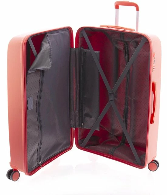 Nieuw ???? Gladiator Guess ???? Handbagage Koffer - 55 Cm - TSA Slot - Coral Rood ???? 9 Nieuw ???? Gladiator Guess ???? Handbagage Koffer - 55 Cm - TSA Slot - Coral Rood ???? - Afbeelding 7