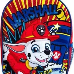 Aanbiedingen 🎁 Paw Patrol Rugzak - 30 X 25 Cm. - Marshall Rugtas - Rood 🧨