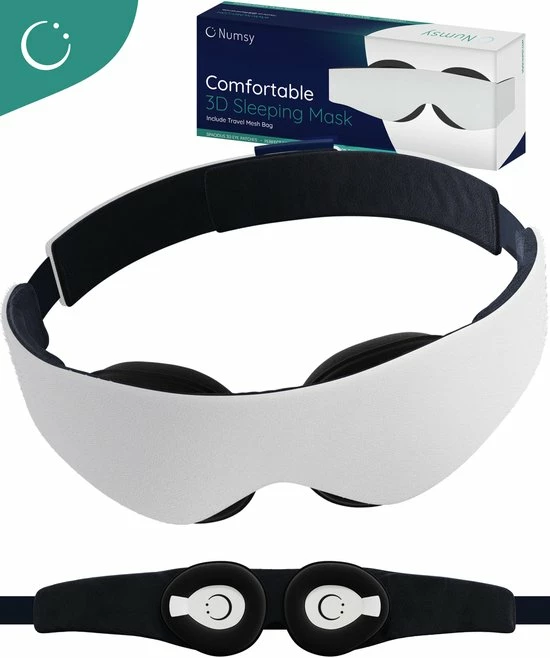 Hete verkoop ⭐ Numsy Luxe 3D Slaapmasker Unisex - Oogmasker Slaap - 100% Verduisterend ???? 3 Hete verkoop ⭐ Numsy Luxe 3D Slaapmasker Unisex - Oogmasker Slaap - 100% Verduisterend ????