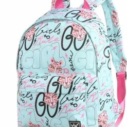 Alternative view of Uitgang ???? YLX Travel Gear YLX Hemlock Rugzak Voor Kinderen. Aqua, Blauw Met Street Art (meisje). Gemaakt Van Gerecyclede Plastic Flessen. Eco-vriendelijk. Rugzak - Schooltas - Meisje - Basisschool ✨