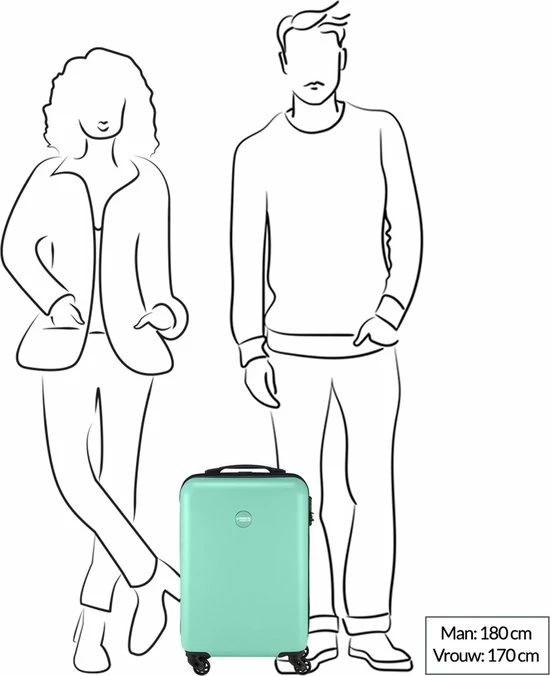 Beste deal ???? Princess Traveller PT01 - ???? Handbagagekoffer - Pacific Mint - S - 55cm ???? 9 Beste deal ???? Princess Traveller PT01 - ???? Handbagagekoffer - Pacific Mint - S - 55cm ???? - Afbeelding 7