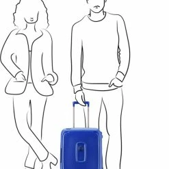 Uitgang ???? Delsey Moncey Slim Cabin Trolley Case - 55 Cm - Blue ⌛ -Samsonite Winkel 550x677 2