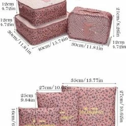 Promo ???? Jealie Packing Cubes 6-delig - Kleding Organiser Set - Opbergzakken - Reis Zakken - Inpak Kubussen - ???? Backpack - Reizen - Luipaard Print - Roze ???? -Samsonite Winkel 550x687 2