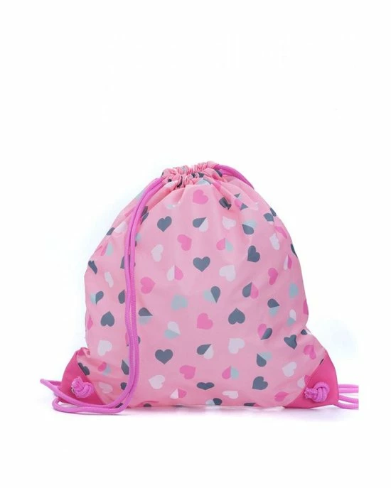 Gloednieuw ???? Zebra Trends Gymtas - Hearts Pink ???? 5 Gloednieuw ???? Zebra Trends Gymtas - Hearts Pink ???? - Afbeelding 3