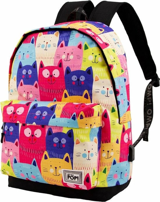 Gloednieuw ???? Oh My Pop - Cat - Rugzak - Multi - Hoogte 45cm ⌛ 5 Gloednieuw ???? Oh My Pop - Cat - Rugzak - Multi - Hoogte 45cm ⌛ - Afbeelding 3