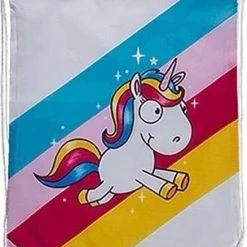 Hete verkoop ???? Merkloos Wit Gymtasje Eenhoorn Met Regenboog 42 Cm Rugzak / Rugtas ????