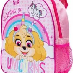Begroting ???? Paw Patrol Rugzak - 30 X 25 Cm. - Skye Dreaming Of Unicorns Rugtas - Roze ????