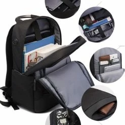 Alternative view of Gloednieuw ✔️ Pro-Care Rugtas/Backpack Antidiefstal - Waterproof Oxford Fabric - 2 USB Aansluiting - Tot 15.6inch Laptop - Extra Ventilatie - Voor Werk, School Of Reizen - Heren/Dames Met Rits - Zwart ⭐