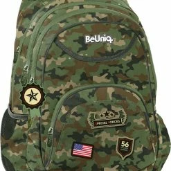 Aanbiedingen ???? BeUniq Rugzak Camouflage - 41 X 30 X 20 Cm - Polyester ⭐