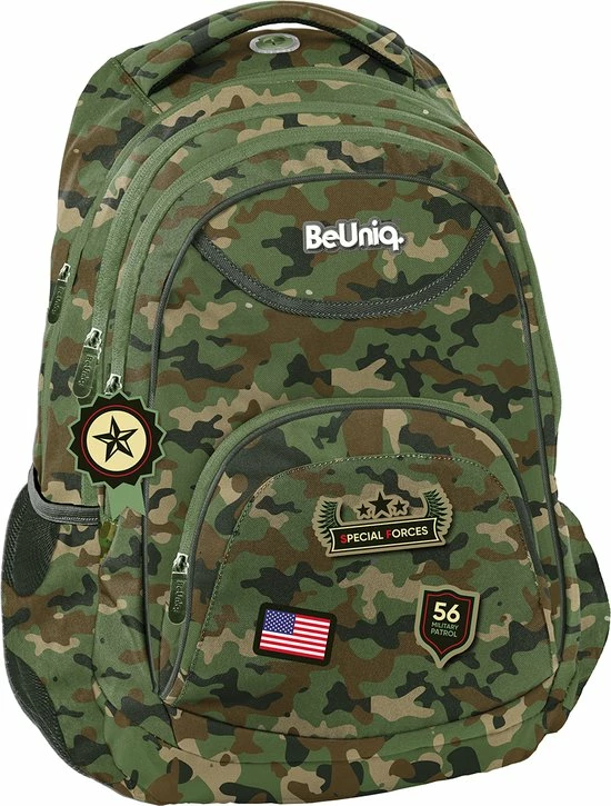 Aanbiedingen ???? BeUniq Rugzak Camouflage - 41 X 30 X 20 Cm - Polyester ⭐ 3 Aanbiedingen ???? BeUniq Rugzak Camouflage - 41 X 30 X 20 Cm - Polyester ⭐