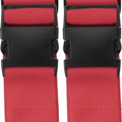 Beste Verkoop π Trendo 4x Stuks Kofferriemen / Bagageriemen - 55 Cm - Kofferspanband Rood π₯°