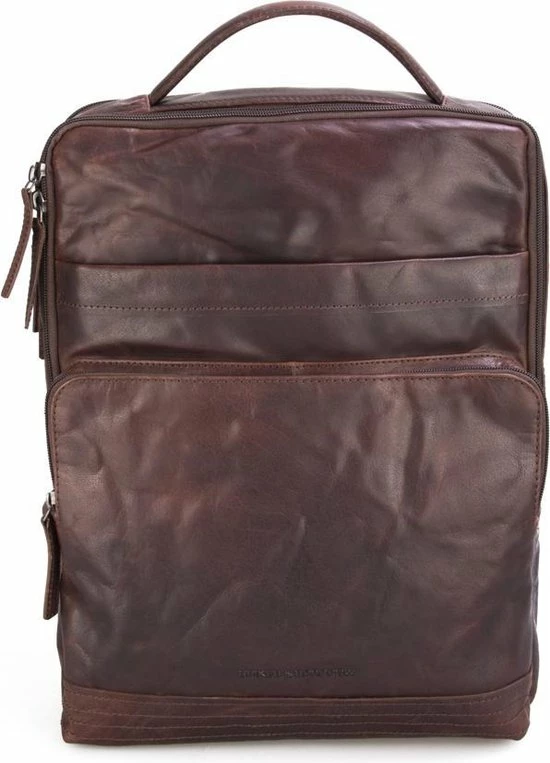 Korting ⭐ Spikes & Sparrow Authentic Leren Laptop Rugtas - 17 Inch - Donkerbruin ???? 3 Korting ⭐ Spikes & Sparrow Authentic Leren Laptop Rugtas - 17 Inch - Donkerbruin ????