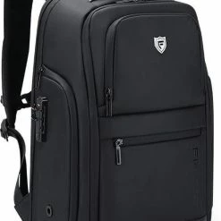 Alternative view of Kopen ⌛ FENRUIEN Bange Rugtas - 15,6 Inch - Laptop Rugzak - USB-aansluiting - TSA Slot - Waterafstotend - Zwart - Incl. Smart Thermosfles ⌛