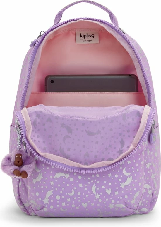 Beste Verkoop ???? Kipling SEOUL S Unisex Rugzak - Galaxy Metallic ❤️ 6 Beste Verkoop ???? Kipling SEOUL S Unisex Rugzak - Galaxy Metallic ❤️ - Afbeelding 4