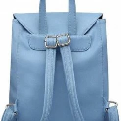 Coupon ???? Blixt Dames Rugzak - Kunstleer - Rug Zak Voor Dames - Groot Vak - Ritssluiting - Extra Koordjes - Sky Blue ???? -Samsonite Winkel 550x778 8