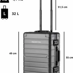 Beste deal ???? CarryOn ULD ???? Handbagage - Luxe Aluminium Trolley 55cm - Dubbel TSA Slot - Dubbele Wielen - Grijs ❤️ 14 Beste deal ???? CarryOn ULD ???? Handbagage - Luxe Aluminium Trolley 55cm - Dubbel TSA Slot - Dubbele Wielen - Grijs ❤️ -Samsonite Winkel 550x798 7
