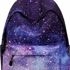 Beste deal ???? Merkloos Sterrenhemel Rugzak - Galaxy Rugzak - Student Rugzak - Tiener - Jongen Meisje Laptop Rugzak - Vrijetijdsreistas - Paars ❤️