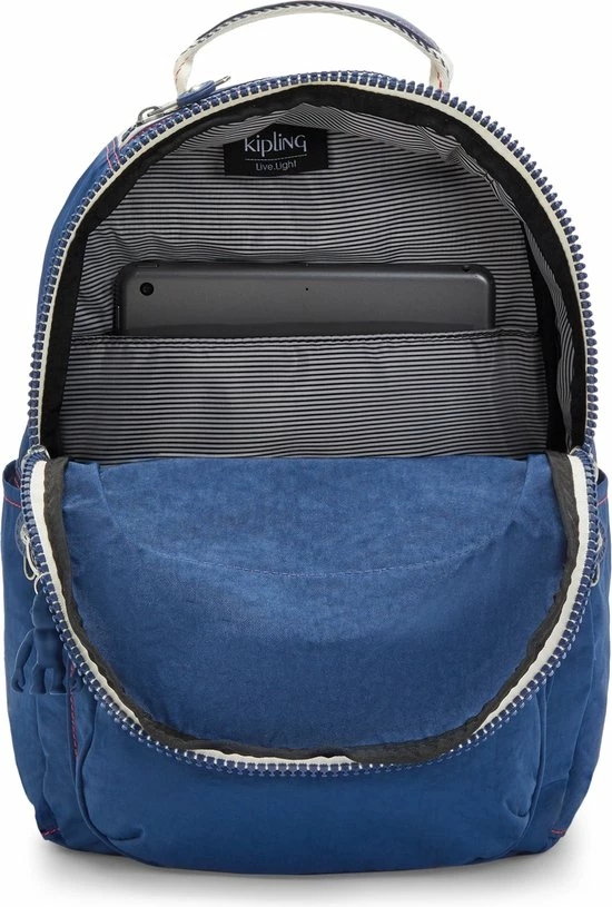 Promo ???? Kipling SEOUL S Rugzak 14L - Admiral Blue Block ⭐ 6 Promo ???? Kipling SEOUL S Rugzak 14L - Admiral Blue Block ⭐ - Afbeelding 4