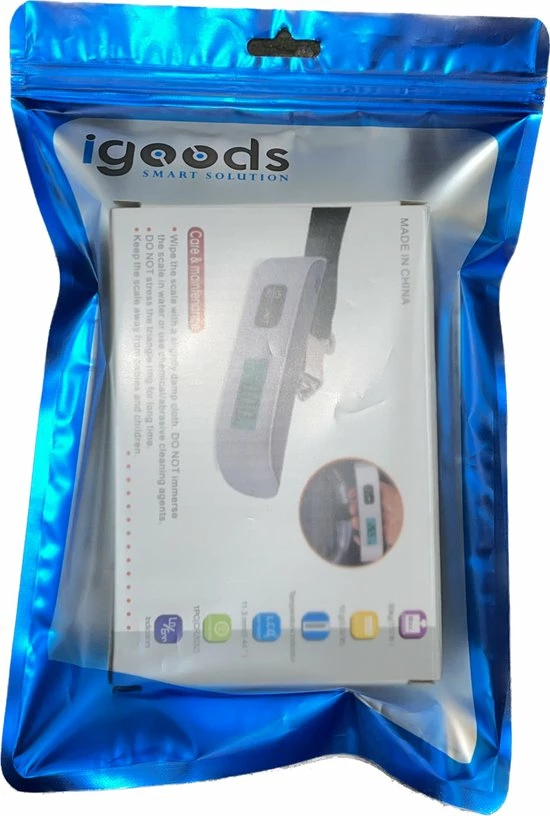 Aanbiedingen ???? IGOODS Digitale Kofferweegschaal - Bagageweegschaal Tot 50KG - Bagage Weegschaal Inclusief Batterij - AEB00105 ???? 10 Aanbiedingen ???? IGOODS Digitale Kofferweegschaal - Bagageweegschaal Tot 50KG - Bagage Weegschaal Inclusief Batterij - AEB00105 ???? - Afbeelding 8