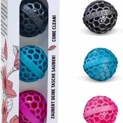 Kopen ⌛ Sauberkugel - Tassenreiniger - Schoonmaakbal - Herbruikbaar - 3-pack - 3 Kleuren ????