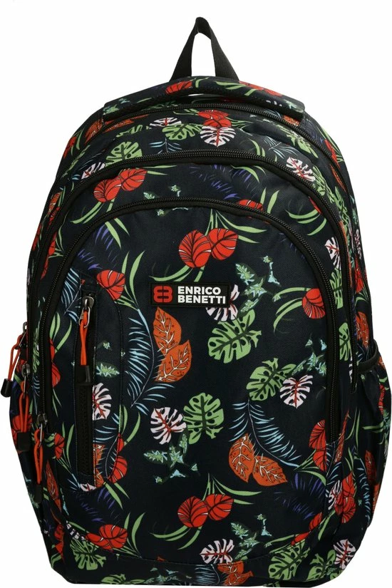 Gloednieuw ???? Enrico Benetti Capetown Laptoprugzak 46170 - 15" Laptopvak - 30 Liter - Natuur Print ???? 3 Gloednieuw ???? Enrico Benetti Capetown Laptoprugzak 46170 - 15" Laptopvak - 30 Liter - Natuur Print ????